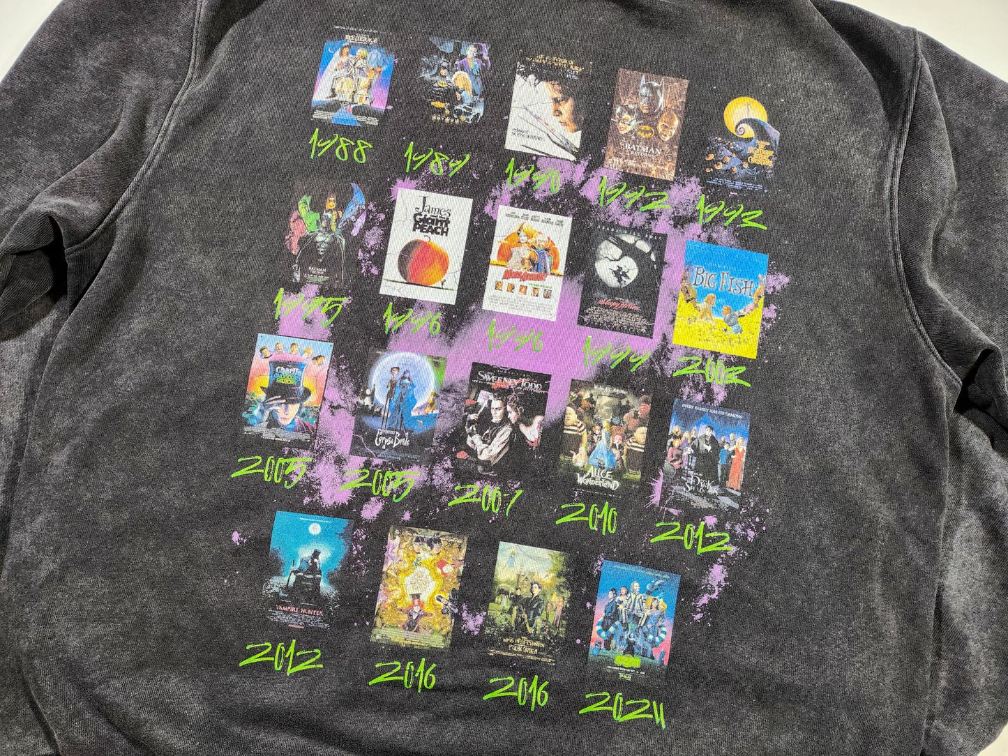 Tim Burton Filmography Full Zip Hoodie