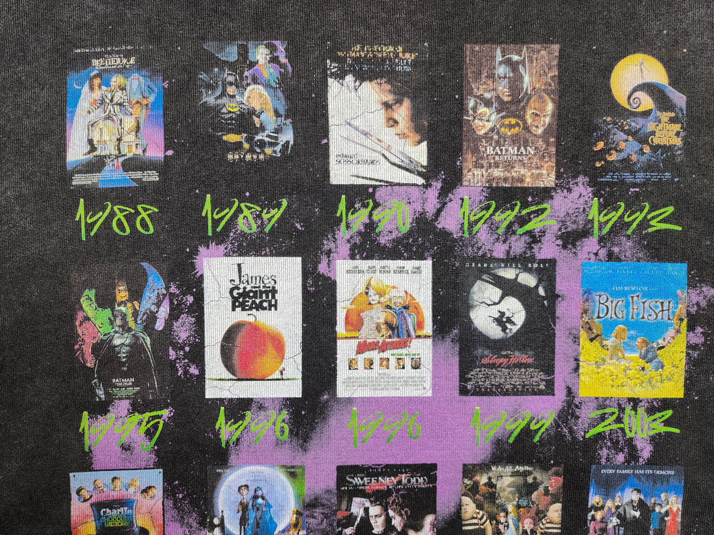 Tim Burton Filmography Full Zip Hoodie