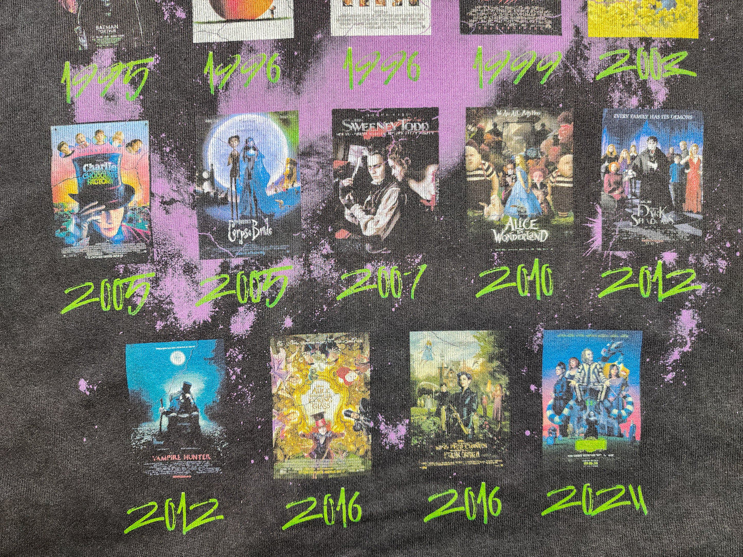 Tim Burton Filmography Full Zip Hoodie