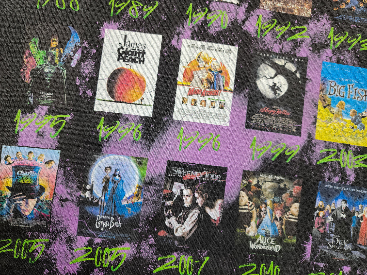 Tim Burton Filmography Full Zip Hoodie