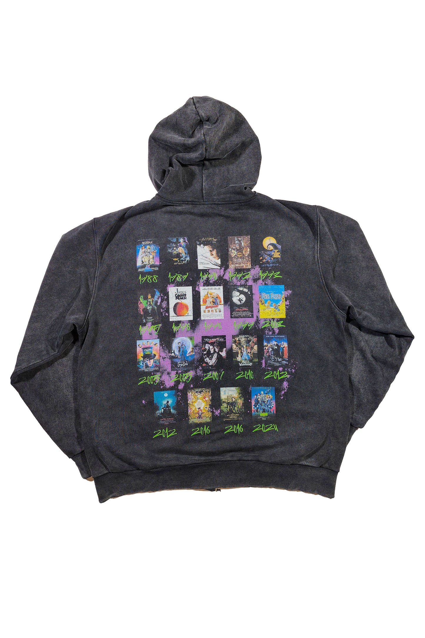 Tim Burton Filmography Full Zip Hoodie
